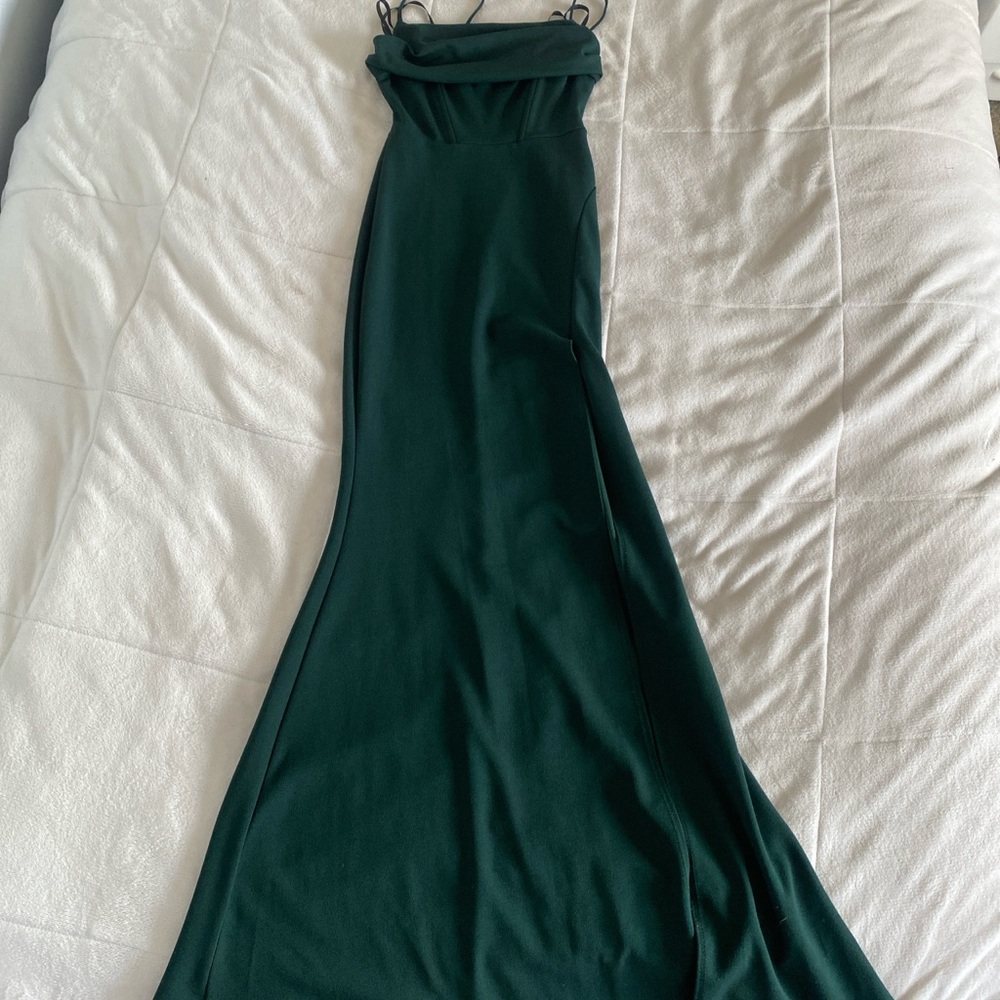 Elegant Green Evening Dress